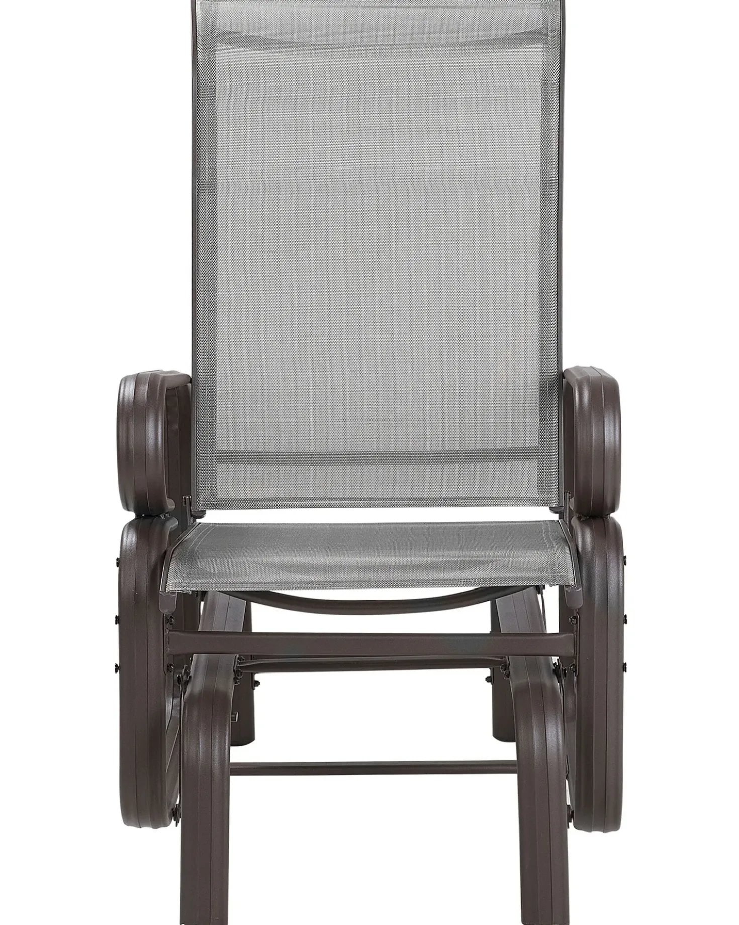 Sedia da giardino BORGIO Metallo Marrone/Grigio