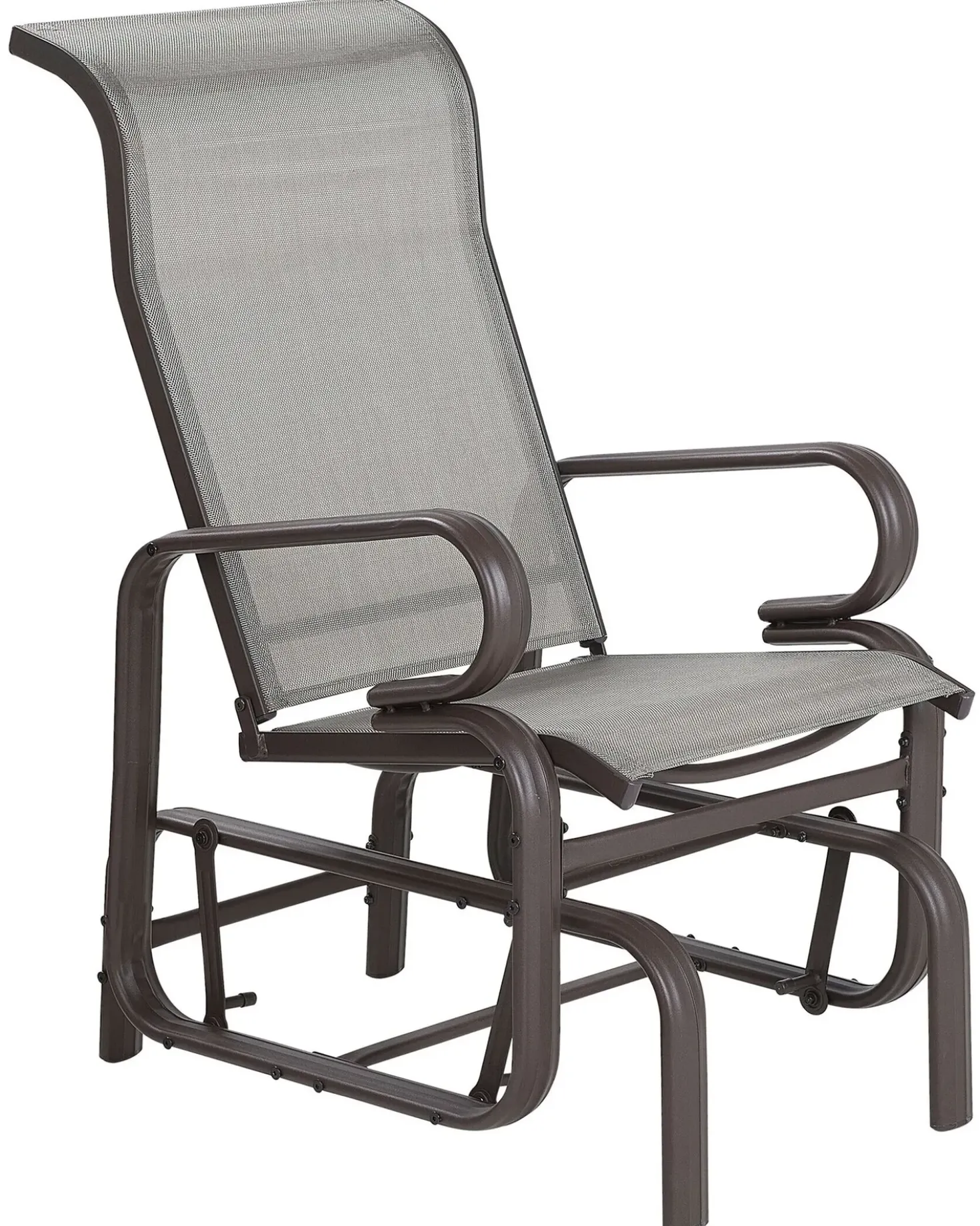 Sedia da giardino BORGIO Metallo Marrone/Grigio