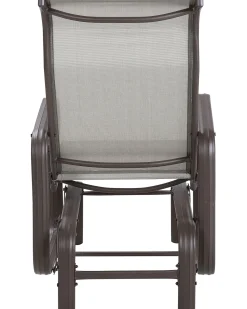 Sedia da giardino BORGIO Metallo Marrone/Grigio