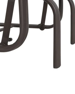 Sedia da giardino BORGIO Metallo Marrone/Grigio