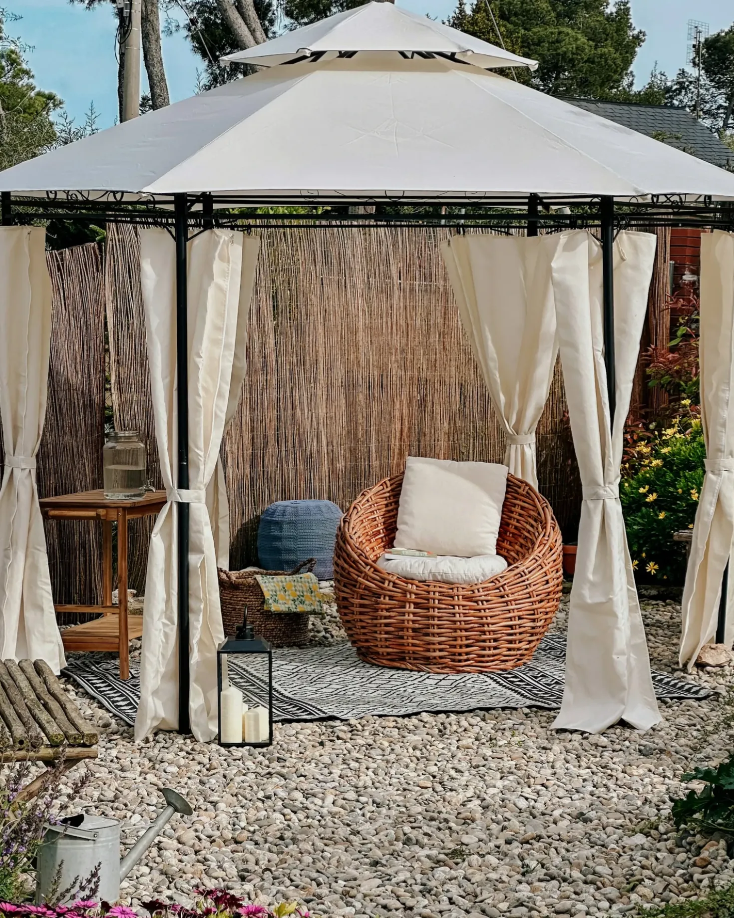 Sedia da giardino LERICI Rattan Naturale