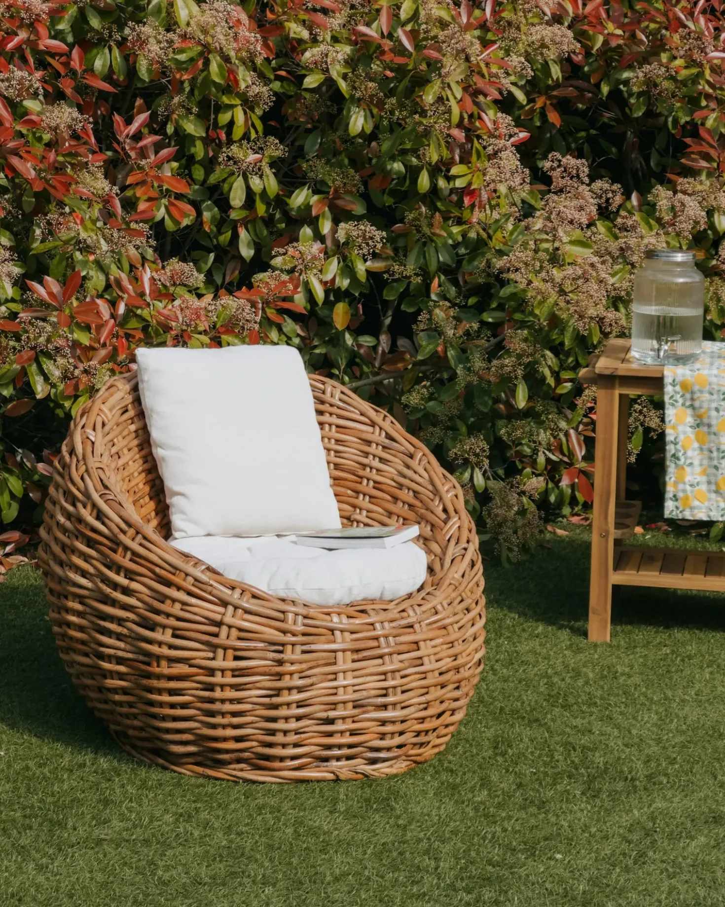 Sedia da giardino LERICI Rattan Naturale