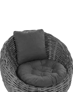 Sedia da giardino LERICI Rattan Nero