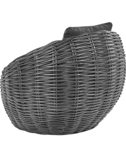 Sedia da giardino LERICI Rattan Nero
