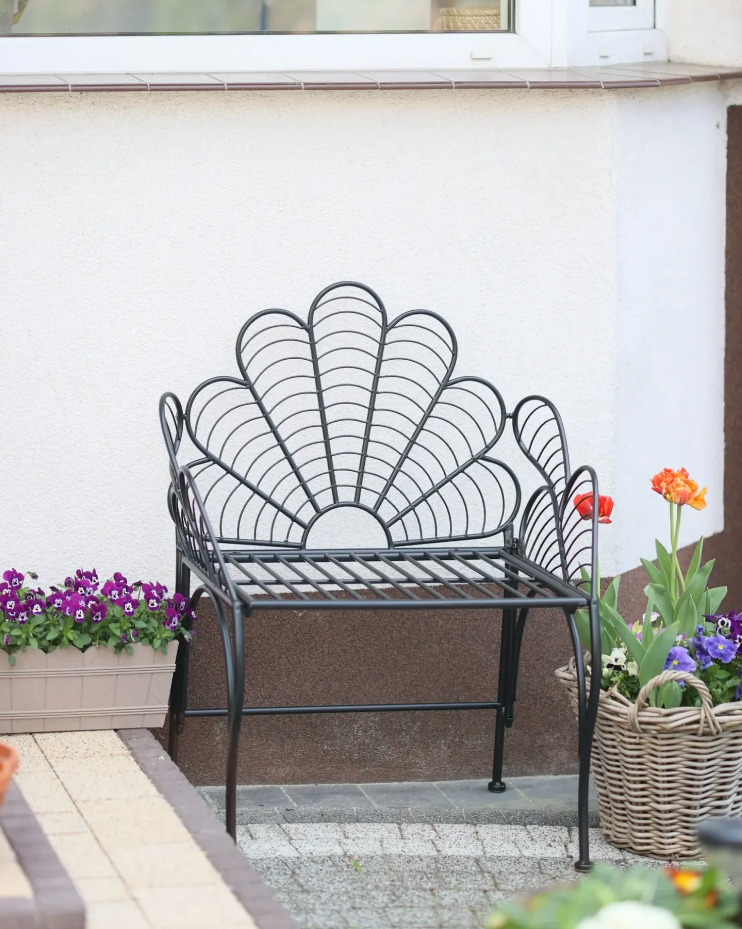 Sedia da giardino LIGURIA Metallo Nero