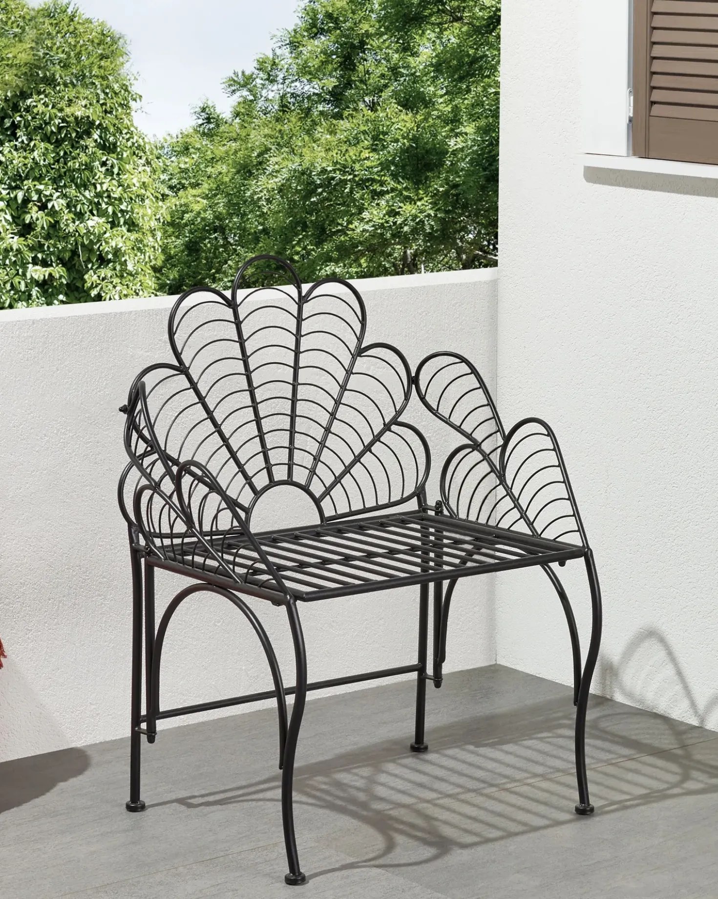 Sedia da giardino LIGURIA Metallo Nero