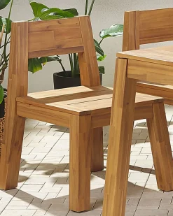 Sedia da giardino LIVORNO Legno d'acacia Marrone