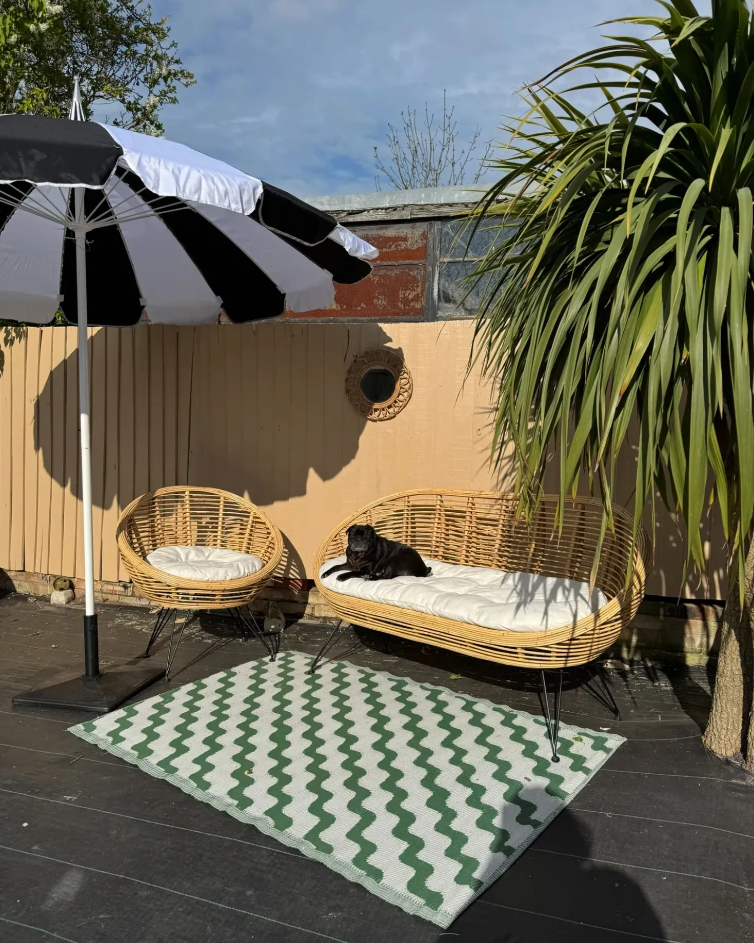Sedia da giardino MARATEA Rattan Naturale