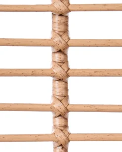 Sedia da giardino MESTRE con poggiapiedi Rattan sintetico (PE) Beige chiaro