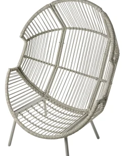 Sedia da giardino MURANO Rattan sintetico (PE) Grigio