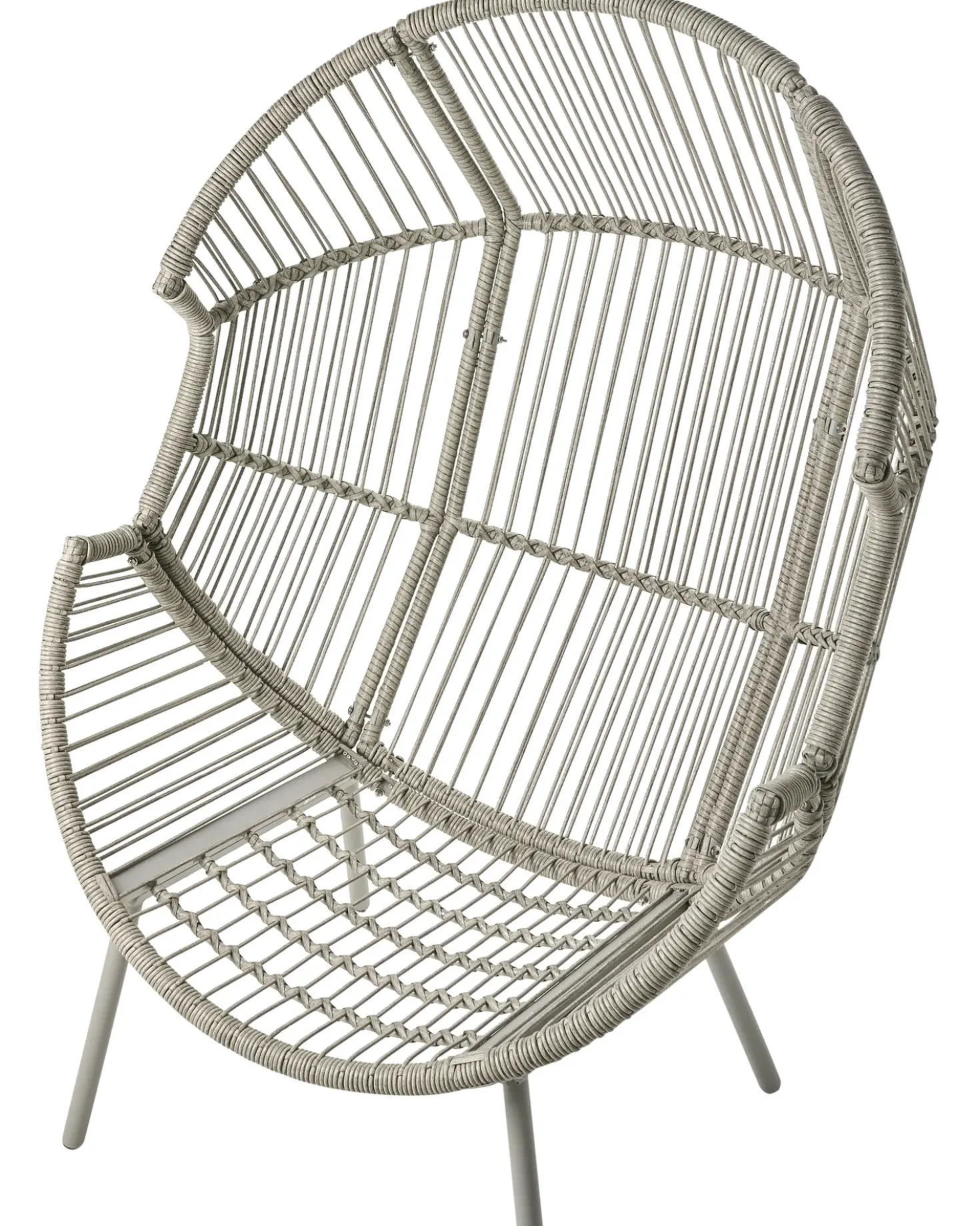 Sedia da giardino MURANO Rattan sintetico (PE) Grigio