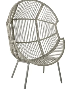 Sedia da giardino MURANO Rattan sintetico (PE) Grigio