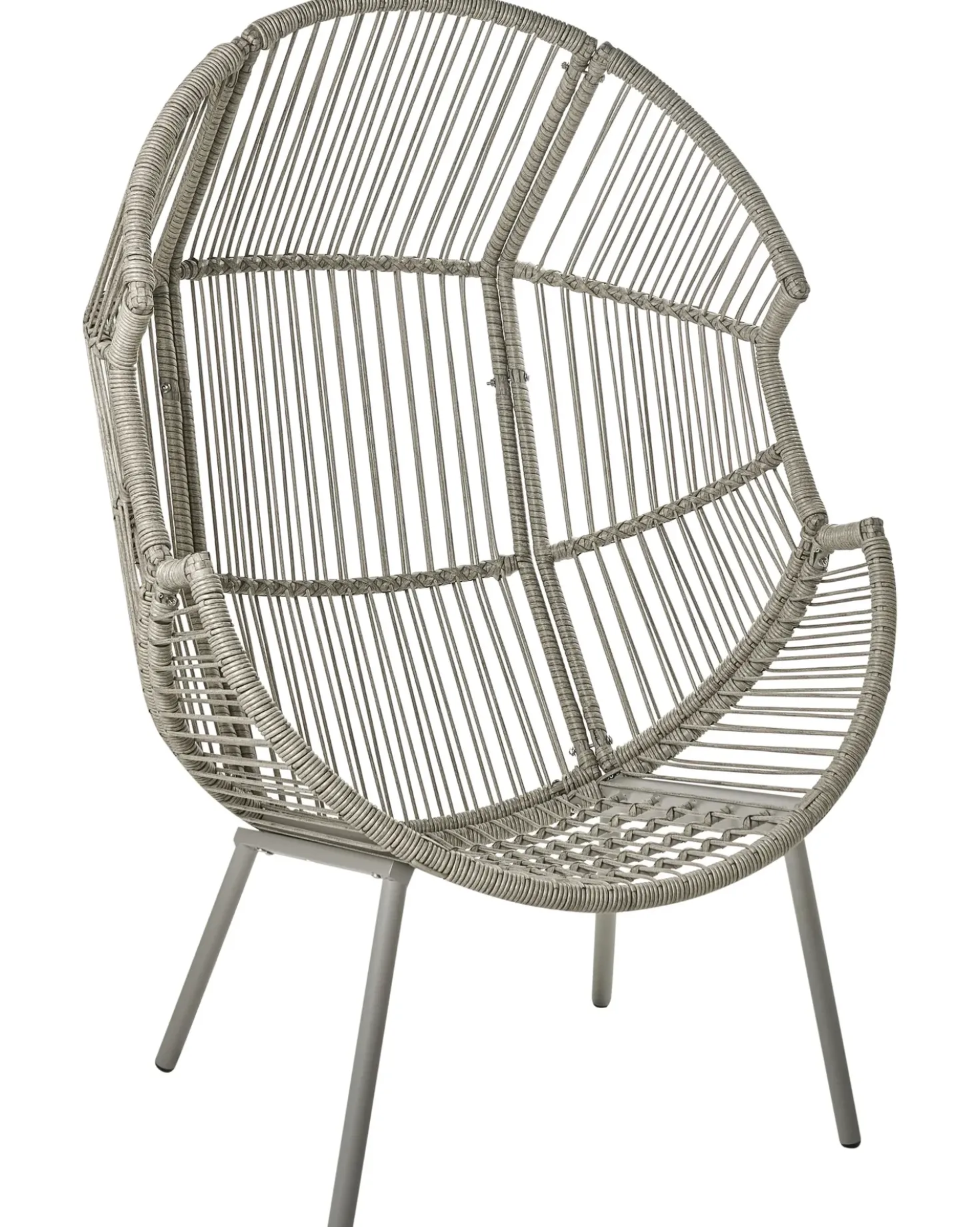 Sedia da giardino MURANO Rattan sintetico (PE) Grigio