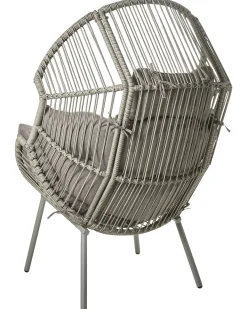 Sedia da giardino MURANO Rattan sintetico (PE) Grigio