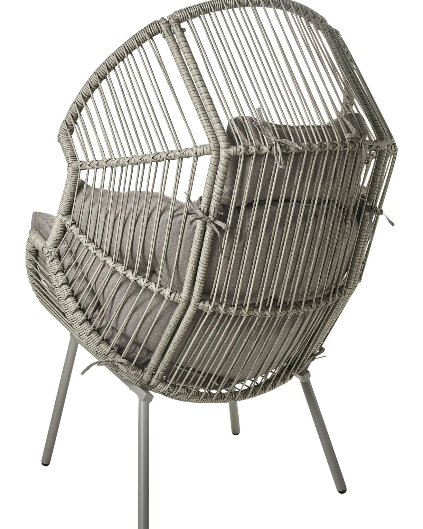 Sedia da giardino MURANO Rattan sintetico (PE) Grigio