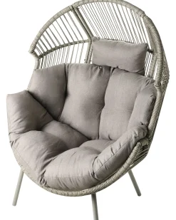 Sedia da giardino MURANO Rattan sintetico (PE) Grigio