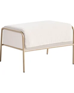 Sedia da giardino NIMIS con ottomana Beige chiaro
