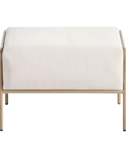 Sedia da giardino NIMIS con ottomana Beige chiaro
