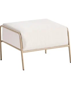 Sedia da giardino NIMIS con ottomana Beige chiaro