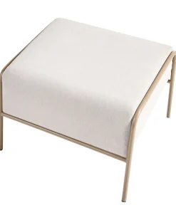Sedia da giardino NIMIS con ottomana Beige chiaro