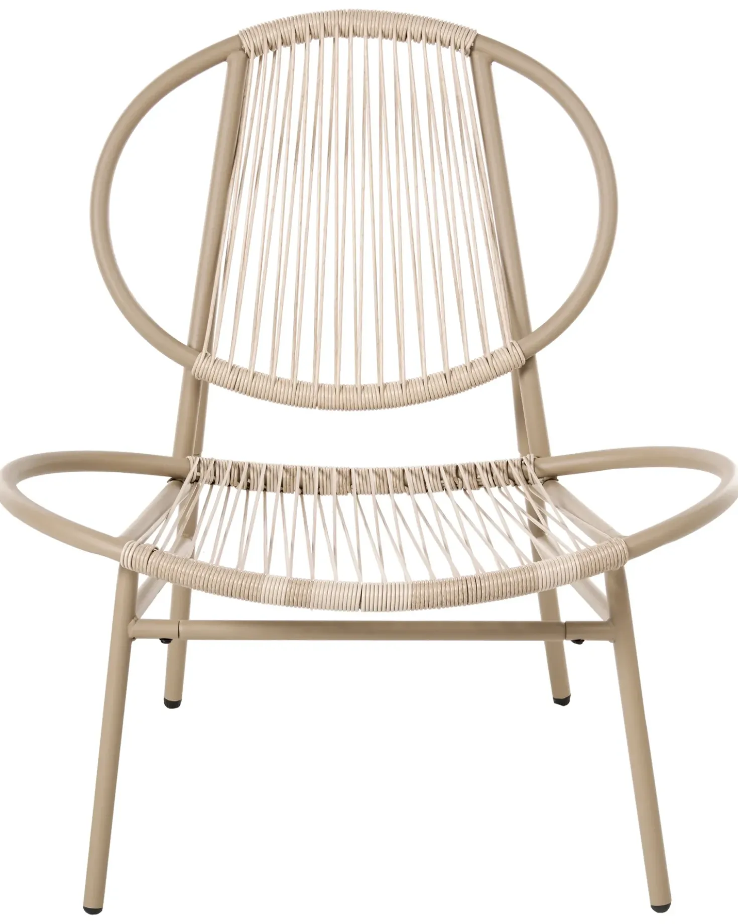 Sedia da giardino OVARO Rattan sintetico (PE) Beige