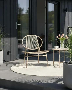 Sedia da giardino OVARO Rattan sintetico (PE) Beige