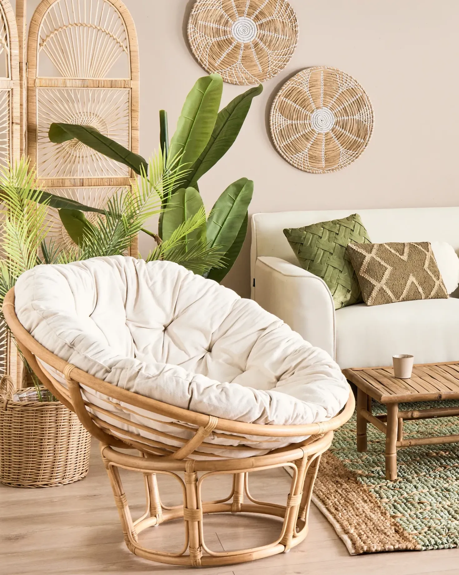Sedia da giardino SALVO Rattan Naturale