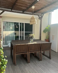 Sedia da giardino SASSARI Legno d'acacia Marrone scuro