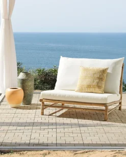 Sedia da giardino TODI Bambù Bianco sporco