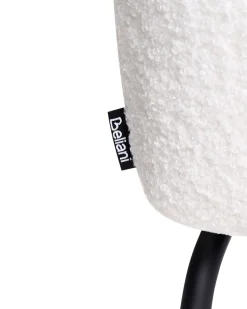 Sedia da pranzo ALGONA Bouclé Bianco sporco