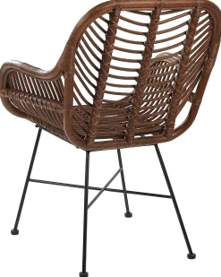Sedia da pranzo CANORA Rattan Marrone