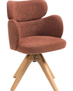 Sedia da pranzo MARCY Bouclé Arancione