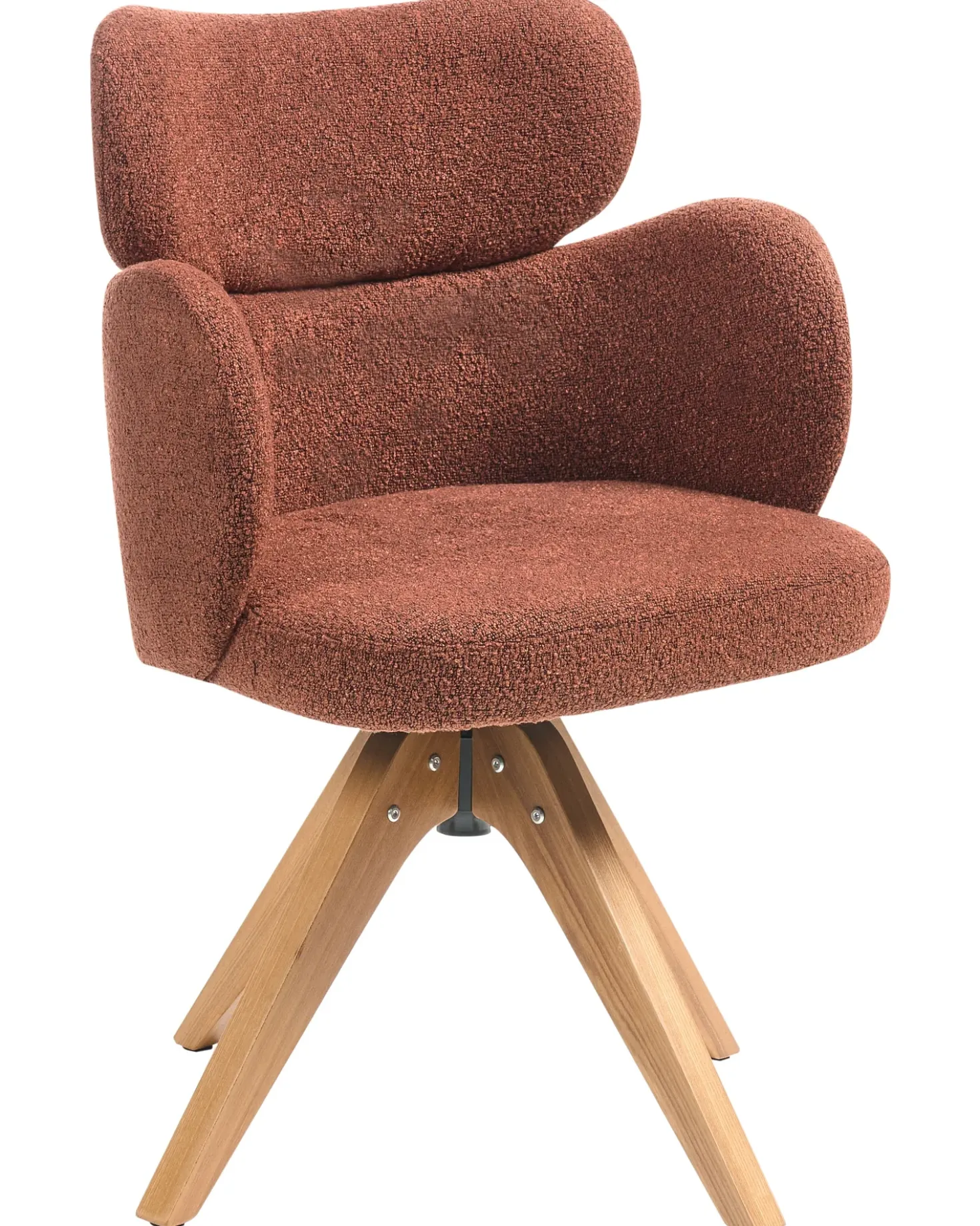 Sedia da pranzo MARCY Bouclé Arancione