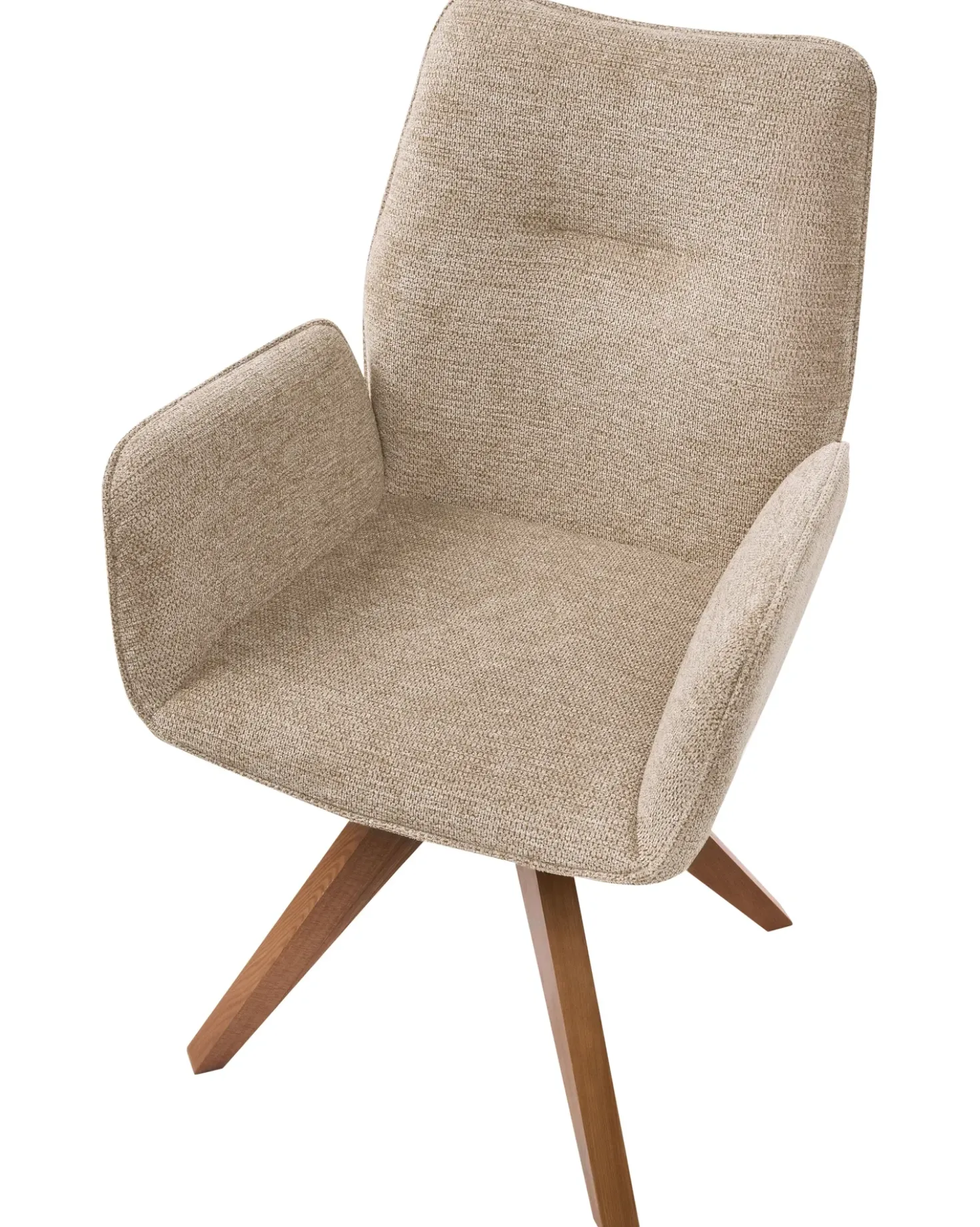 Sedia da pranzo MOKENA Lino sintetico Beige