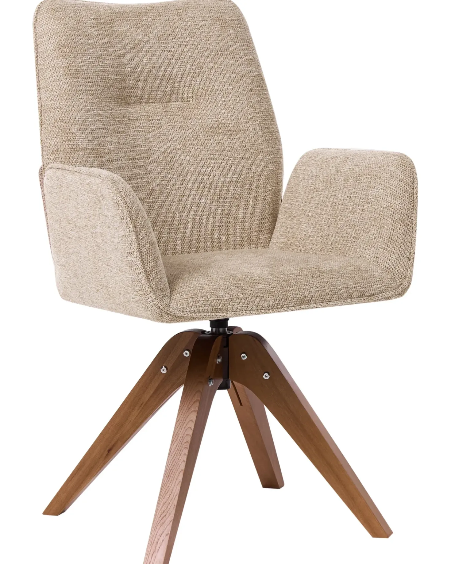 Sedia da pranzo MOKENA Lino sintetico Beige
