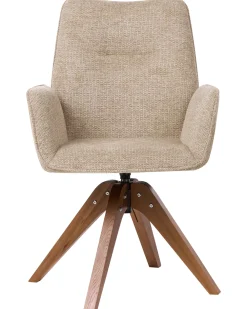 Sedia da pranzo MOKENA Lino sintetico Beige