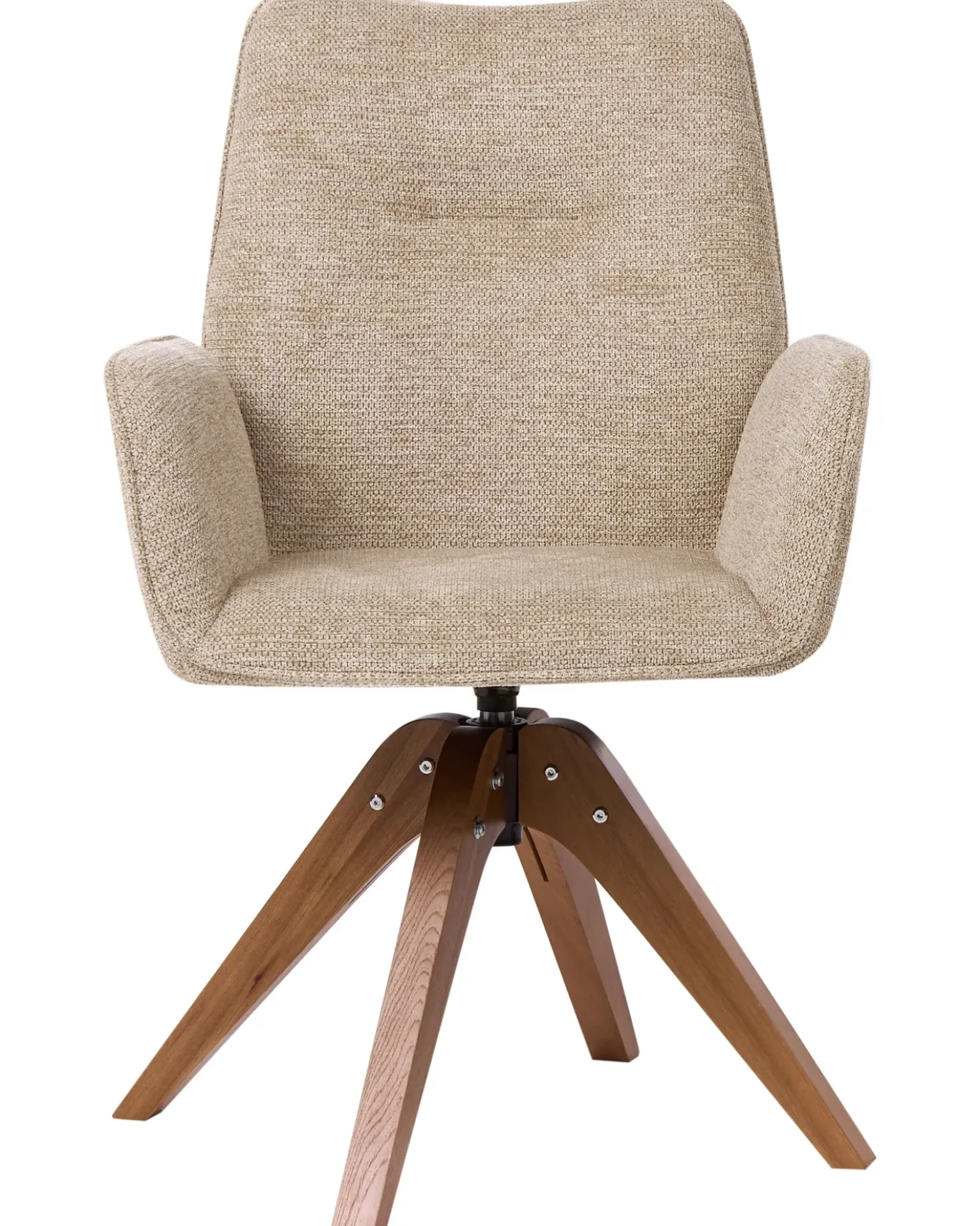 Sedia da pranzo MOKENA Lino sintetico Beige