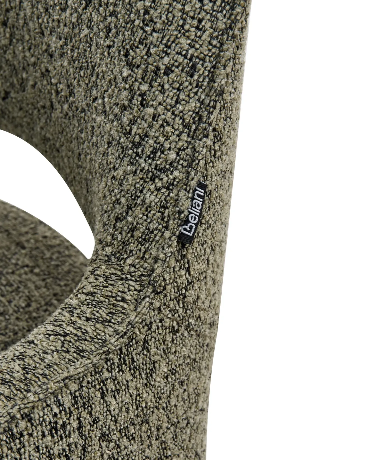 Sedia da pranzo MORAVIA Bouclé Verde
