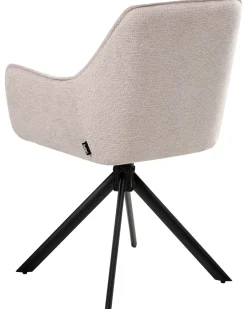Sedia da pranzo MORNAS Lino sintetico Beige chiaro