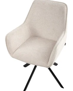Sedia da pranzo MORNAS Lino sintetico Beige chiaro