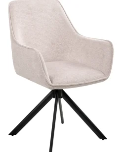 Sedia da pranzo MORNAS Lino sintetico Beige chiaro