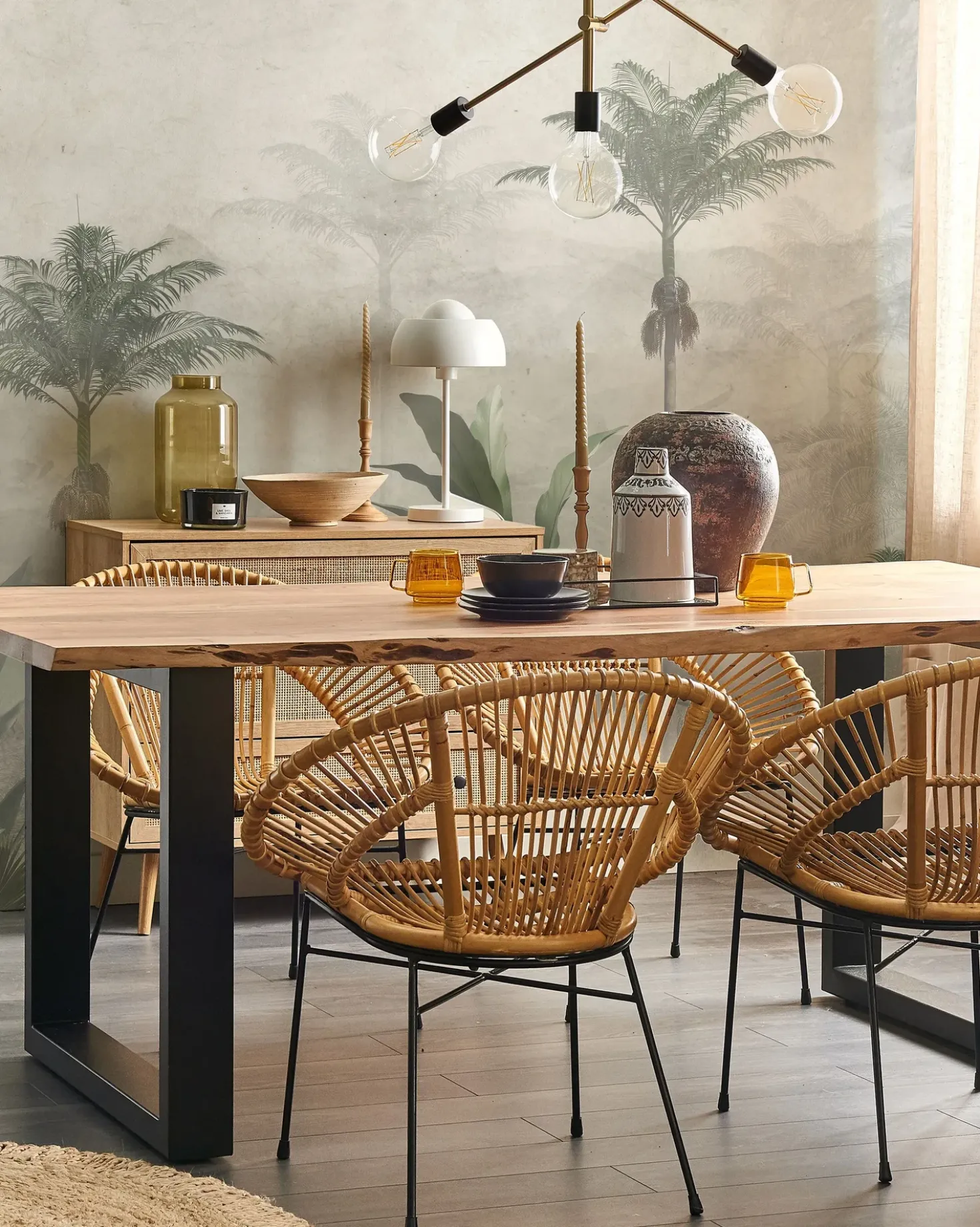 Sedia da pranzo SARITA Rattan Naturale