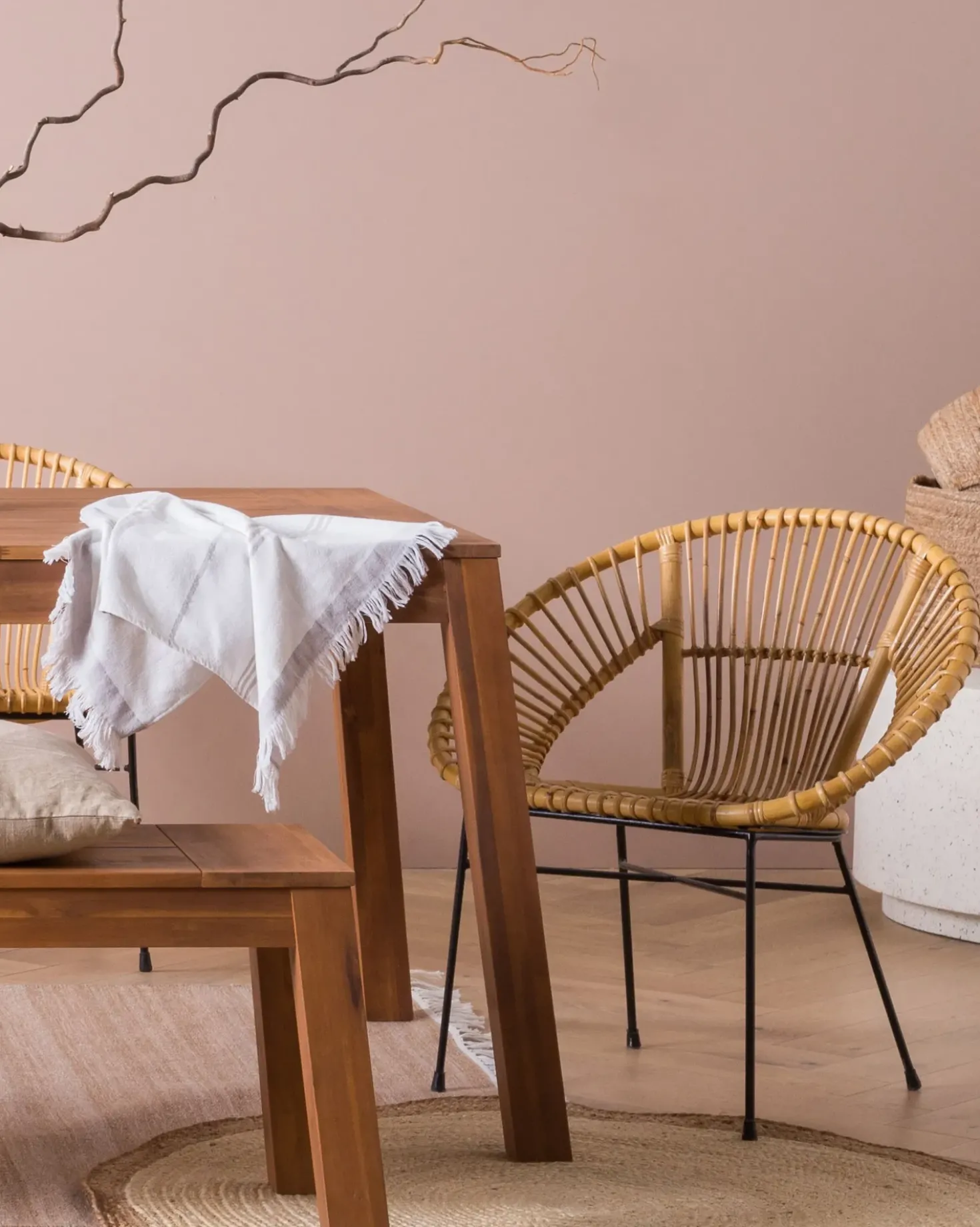 Sedia da pranzo SARITA Rattan Naturale