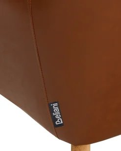 Sedia da pranzo YORKVILLE Pelle sintetica Marrone dorato
