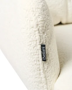 Sedia da scrivania ALPINE Bouclé Bianco sporco