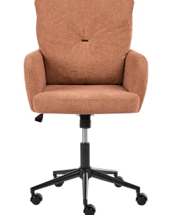 Sedia da scrivania ALPINE Tessuto Marrone dorato