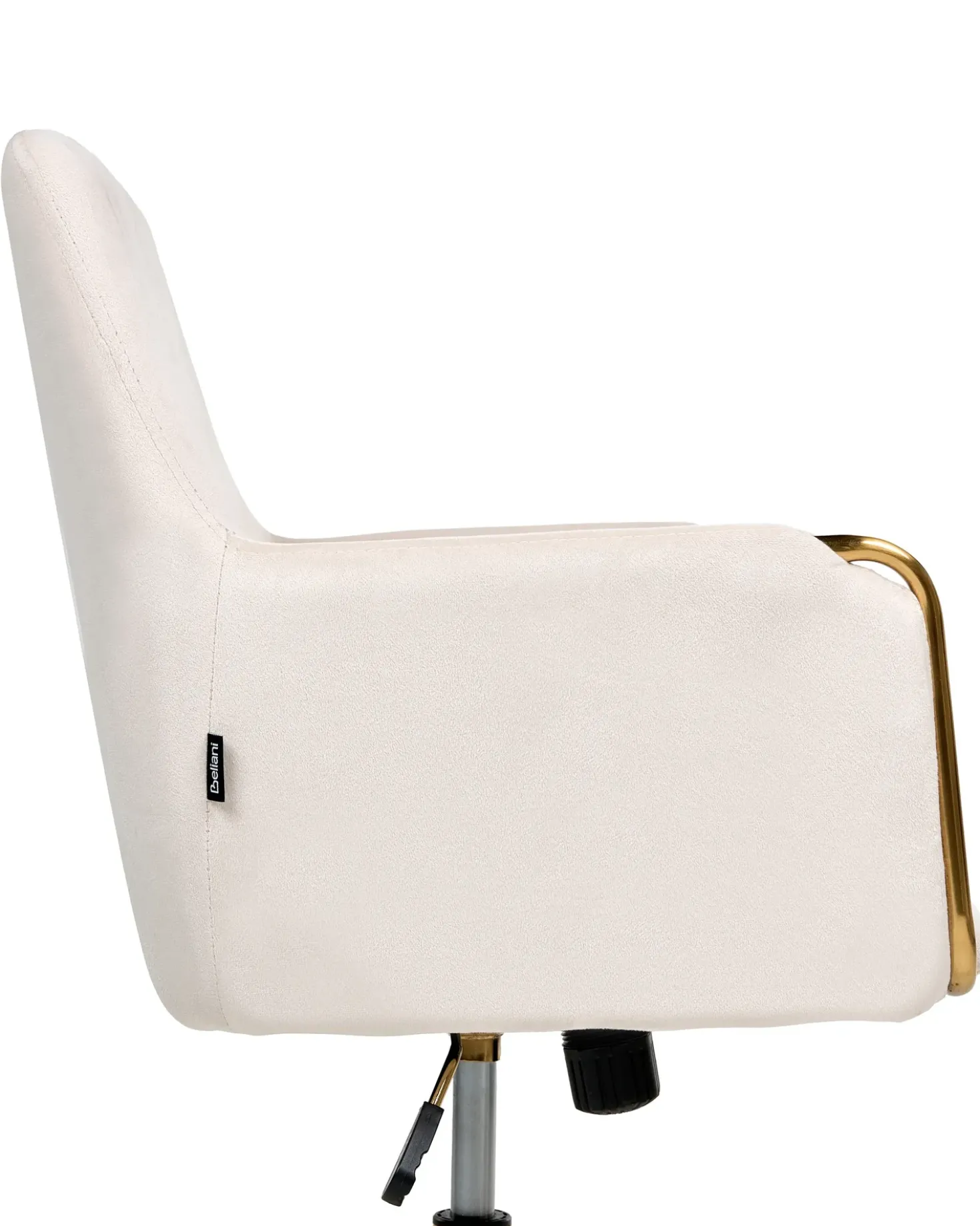 Sedia da scrivania ALTONA Velluto Bianco sporco
