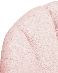 Sedia da scrivania ANNABELLE Bouclé Rosa pastello