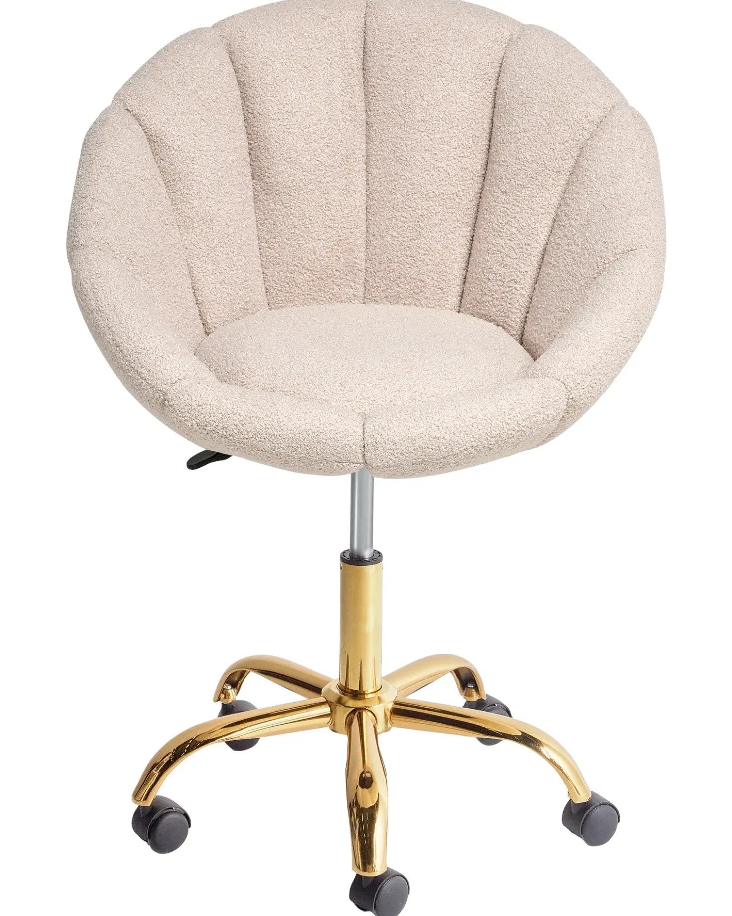 Sedia da scrivania ANNABELLE Bouclé Beige