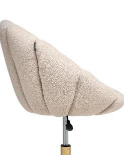 Sedia da scrivania ANNABELLE Bouclé Beige